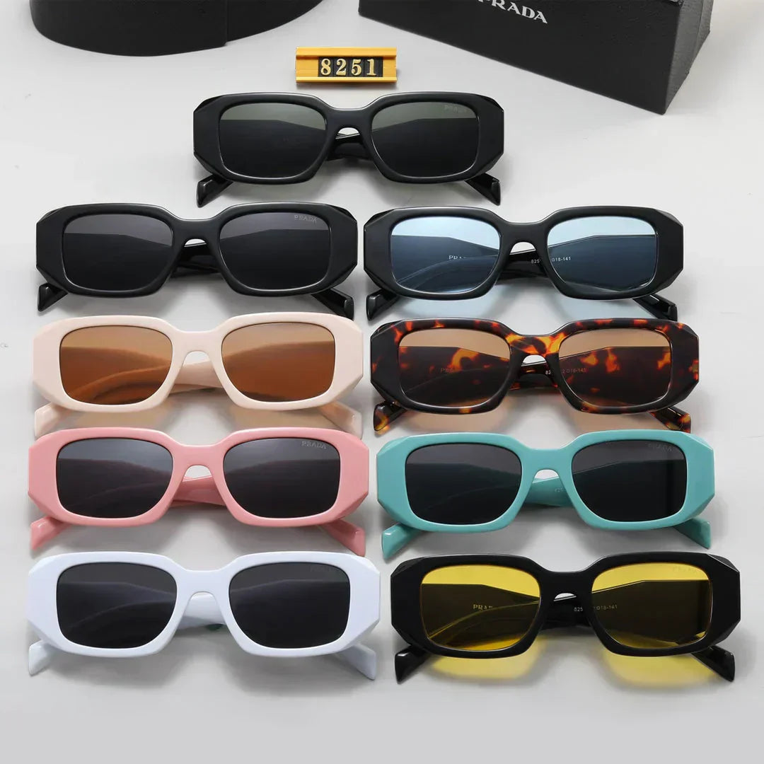 Polygonální Retro Unisex sluneční brýle 8251