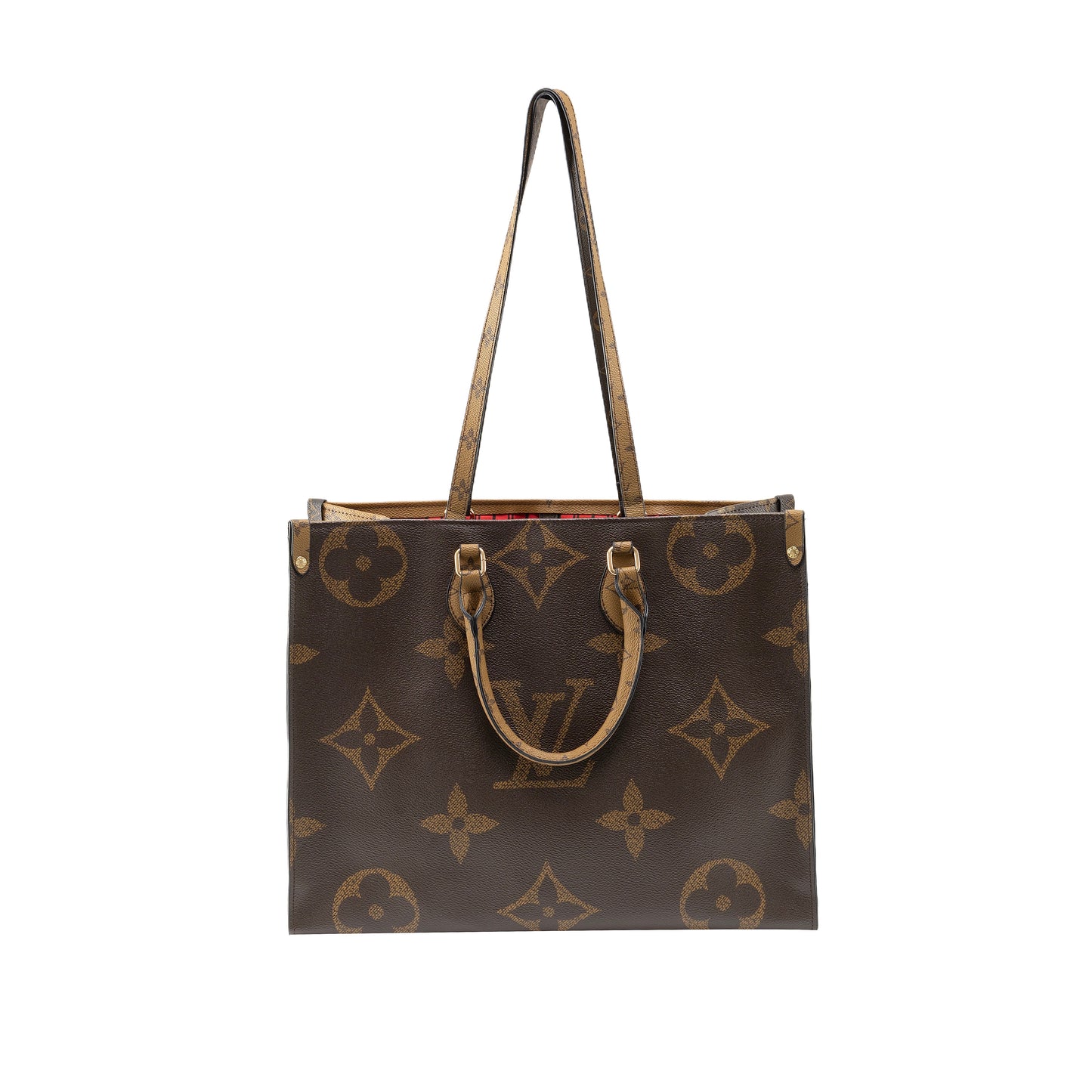 Luxe Monogram Læder Tote BagHåndtaske