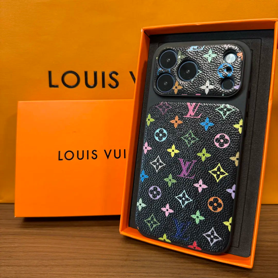 Coque iPhone Monogramme multicolore de luxe