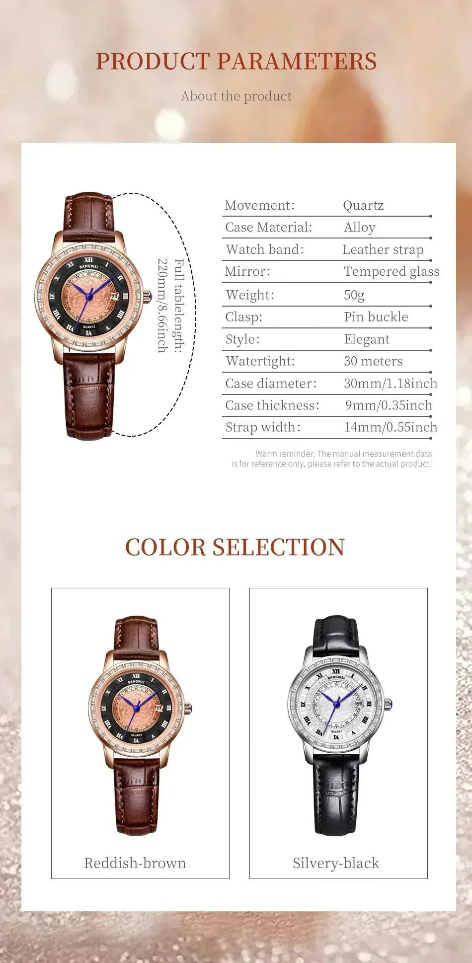 Cronografo Lige Elegance – Orologio sportivo di lusso da donna