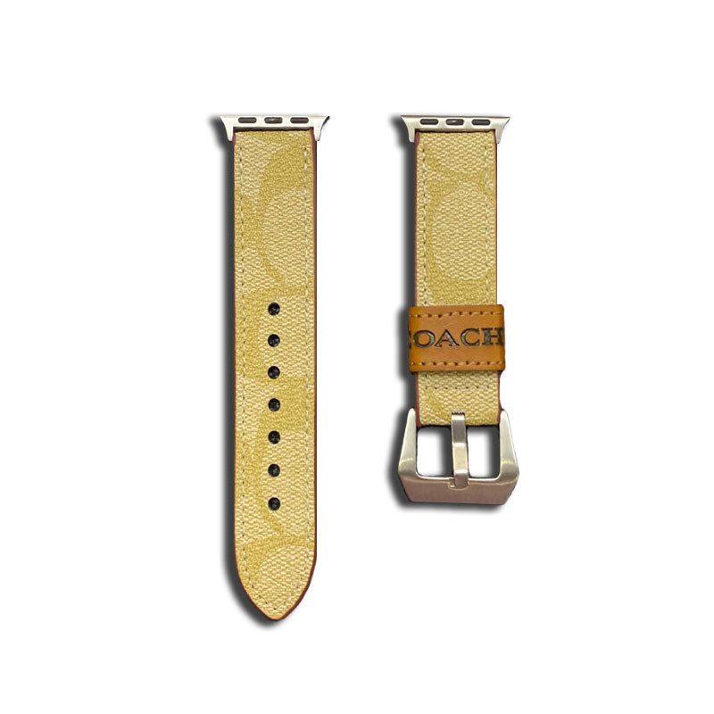 Kožený klasický řemínek Apple Watch Coffee-YHK244221710