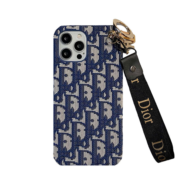 Madingas iPhone dėklas su juodu dirželiu-GS240315