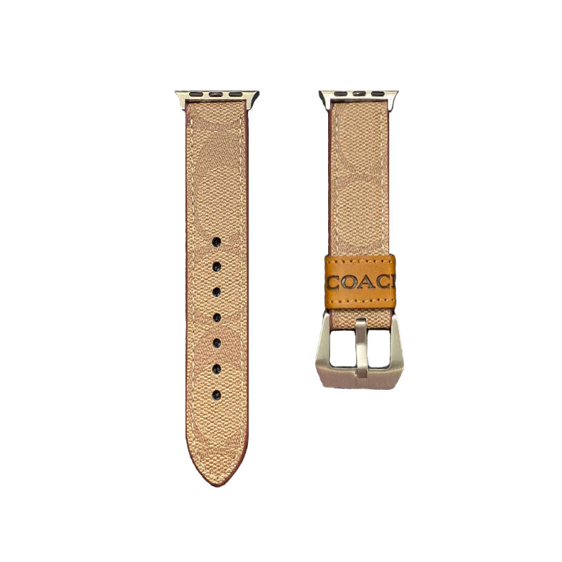 Kožený klasický řemínek Apple Watch Coffee-YHK244221710