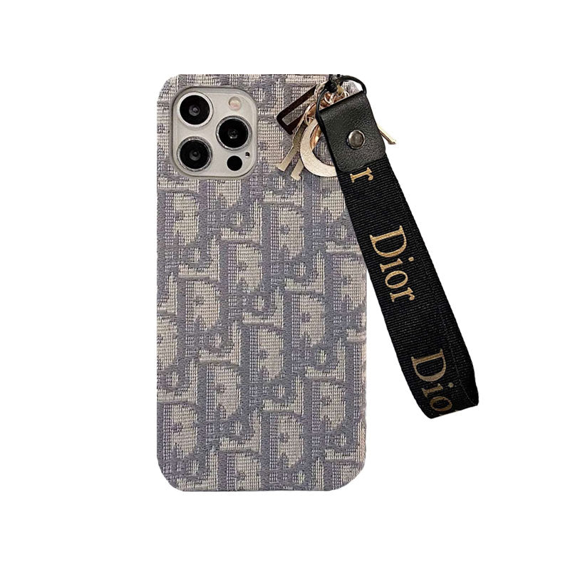 Madingas iPhone dėklas su juodu dirželiu-GS240315