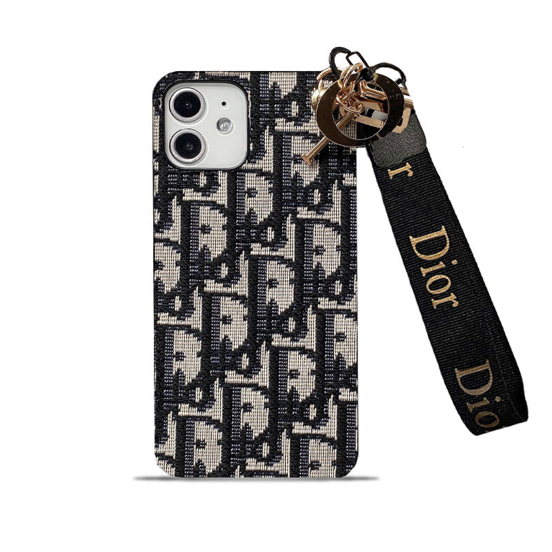 Madingas iPhone dėklas su juodu dirželiu-GS240315