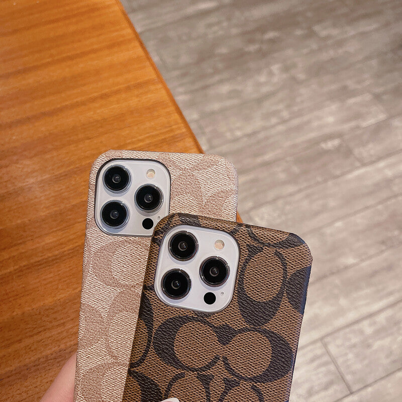 Klassische klassische iPhone-Hülle Kaffee -JDK241426