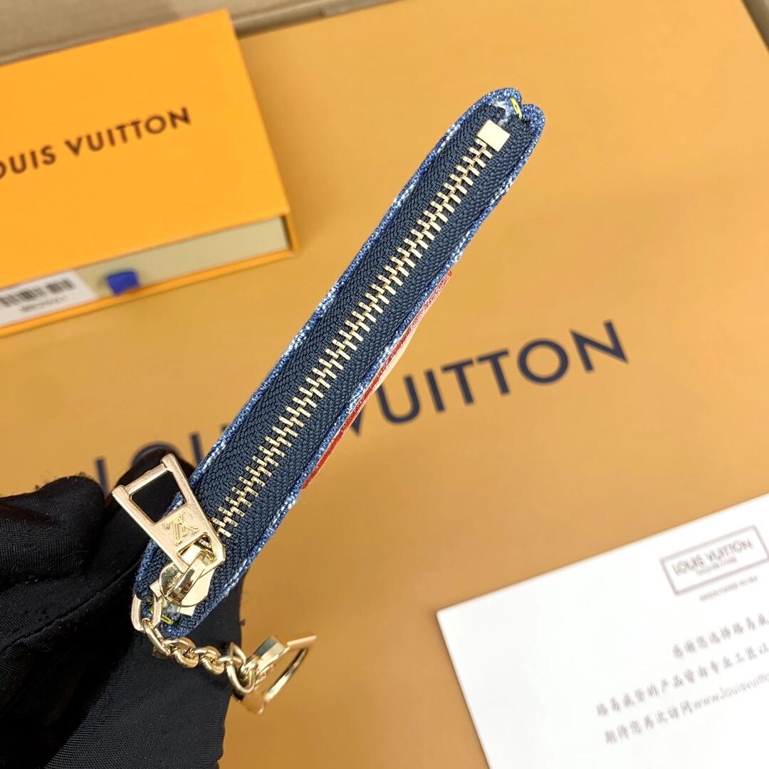 Luxus-Monogramm-Münzbeutel – stilvolle, kompakte Schlüsselanhänger-Geldbörse