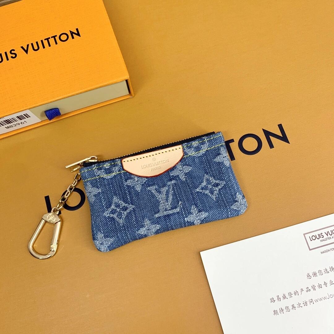 Luxus-Monogramm-Münzbeutel – stilvolle, kompakte Schlüsselanhänger-Geldbörse