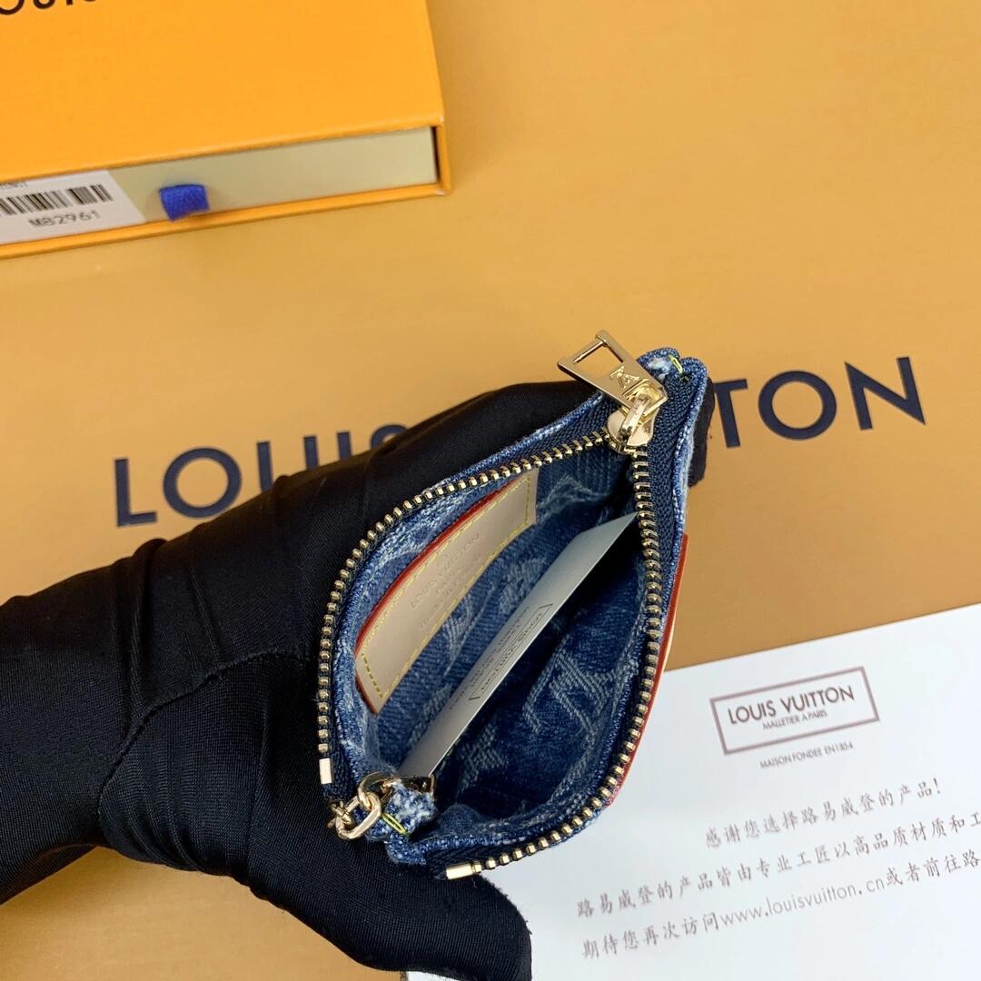 Luxus-Monogramm-Münzbeutel – stilvolle, kompakte Schlüsselanhänger-Geldbörse