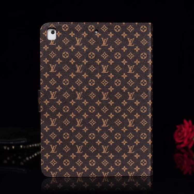 Elegantní Monogram Canvas Flip Cover Ochranné kožené pouzdro Apple iPad
