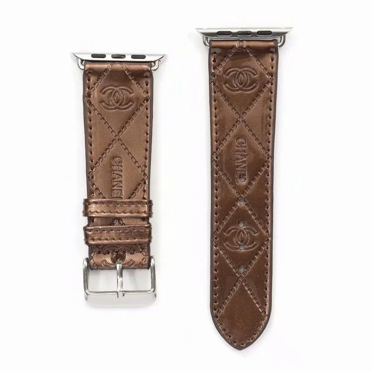 LESKLY KOŽENÝ NÁRAMEK NA HODINKY APPLE