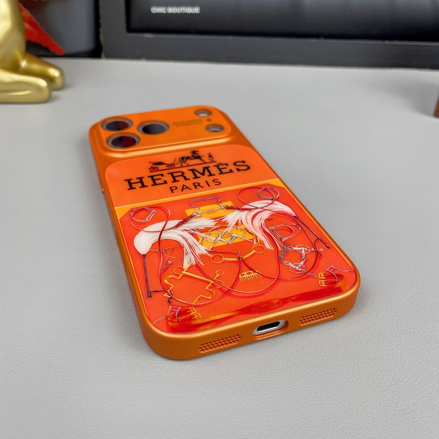 Pouzdro na iPhone řady H Luxury Orange Series