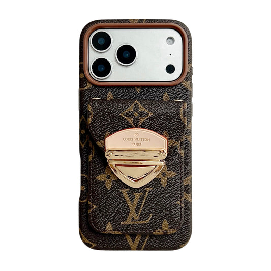 Luxe crossbody iPhone-hoesje met kaartvak & Afneembare riem