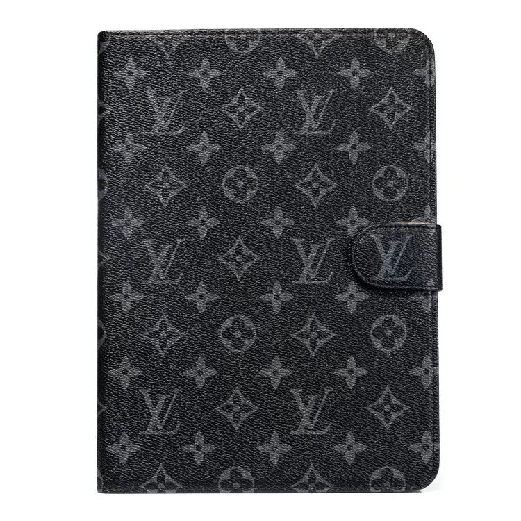 Elegantní Monogram Canvas Flip Cover Ochranné kožené pouzdro Apple iPad