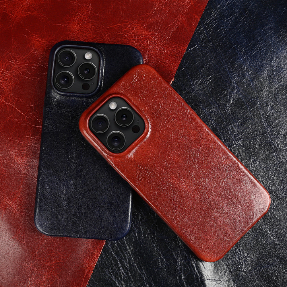 Natūralios odos iPhone dėklas