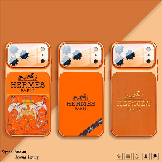 H ラグジュアリーオレンジシリーズ iPhone ケース
