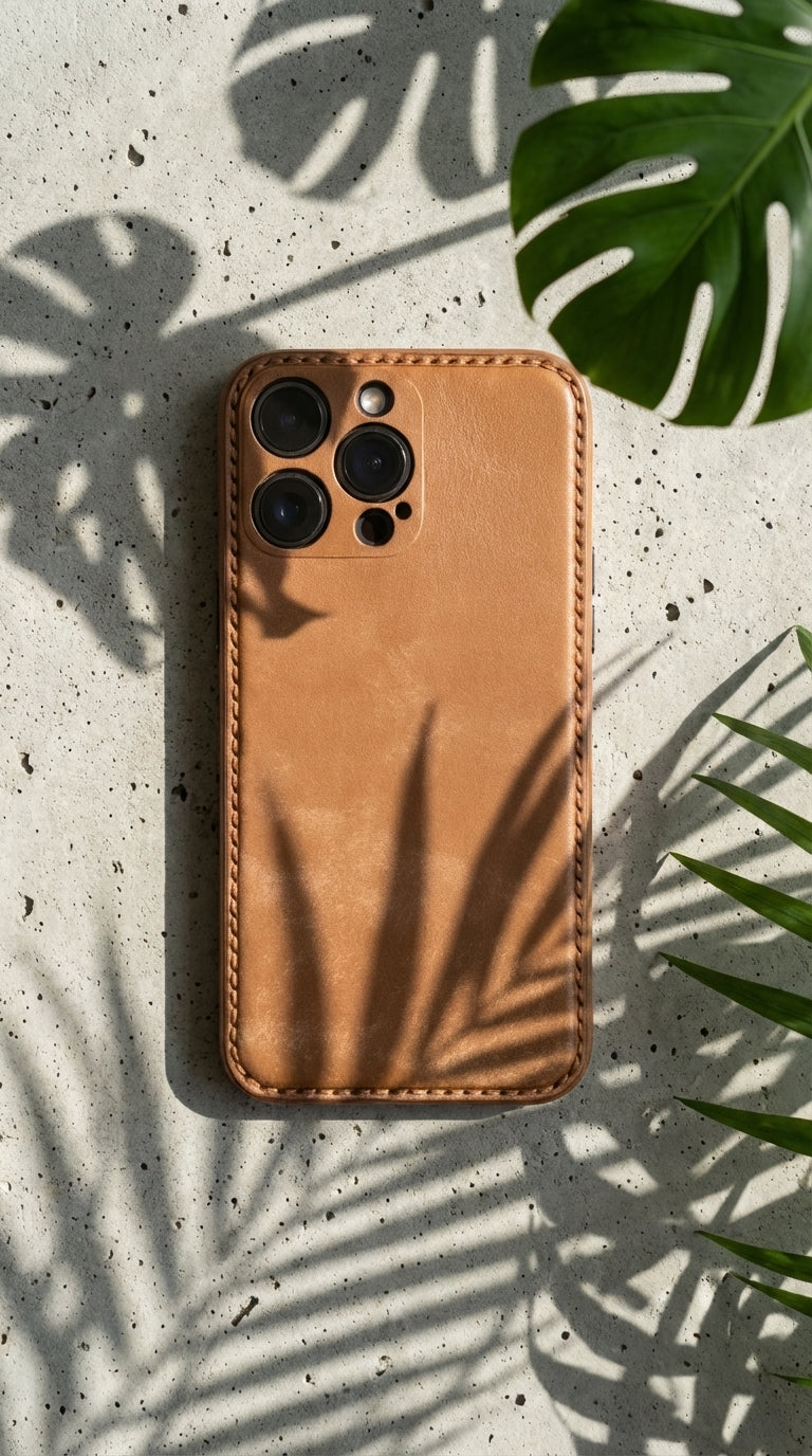 Custodia per iPhone Unibody in pelle pieno fiore: l'arte della lavorazione della pelle pura