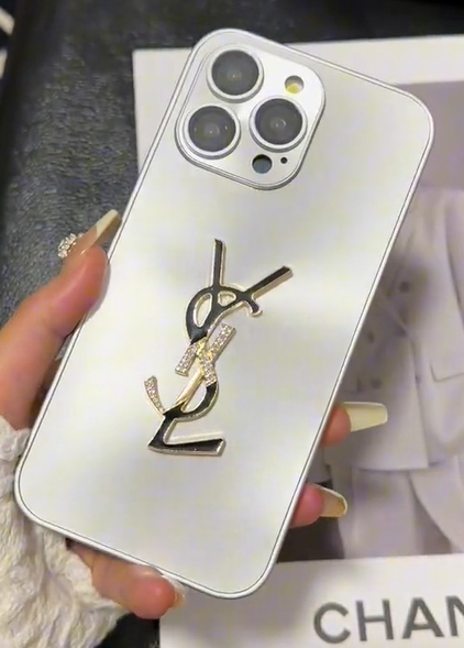 Elegante custodia per iPhone Letter Shine x Mono con catena