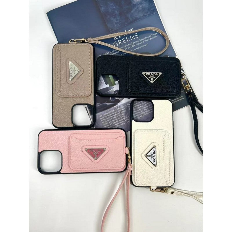Luksus Fire farver Card Bag iPhone etui