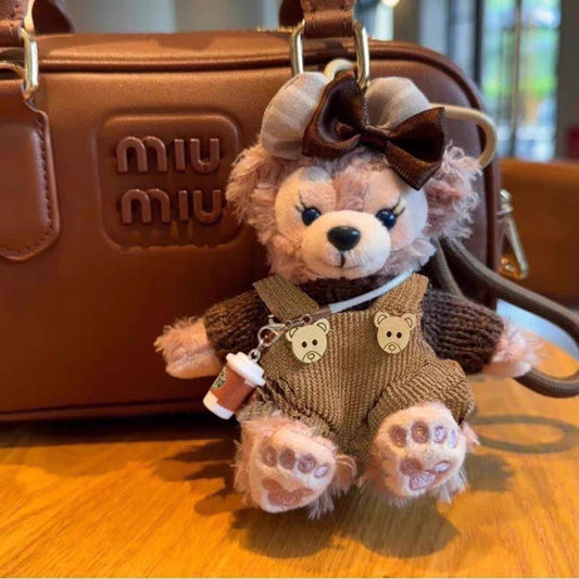 Limited Edition Sherry May Plüsch-Schlüsselanhänger – Luxuriöser Teddybär-Taschenanhänger für Designer-Handtaschen