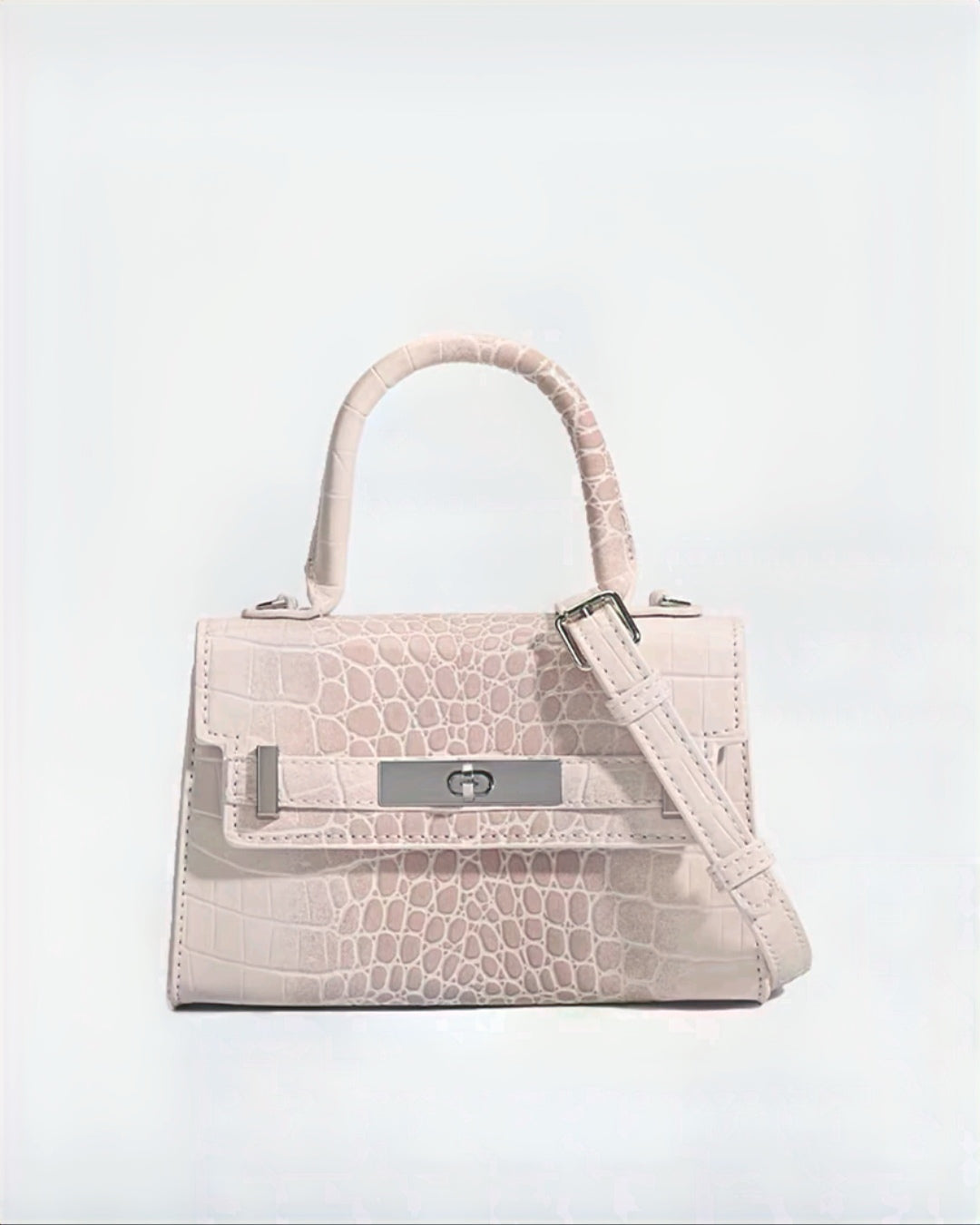 鱷魚紋輕奢凱莉包
