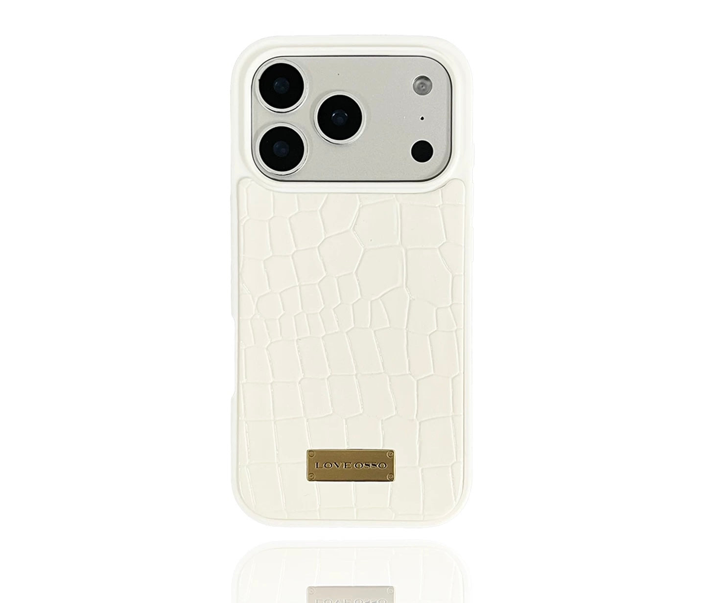Custodia per iPhone di lusso con texture coccodrillo