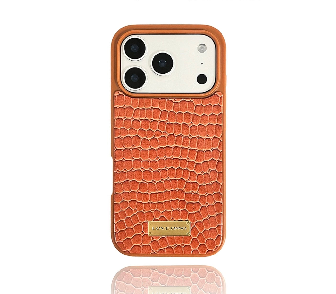 Custodia per iPhone di lusso con texture coccodrillo