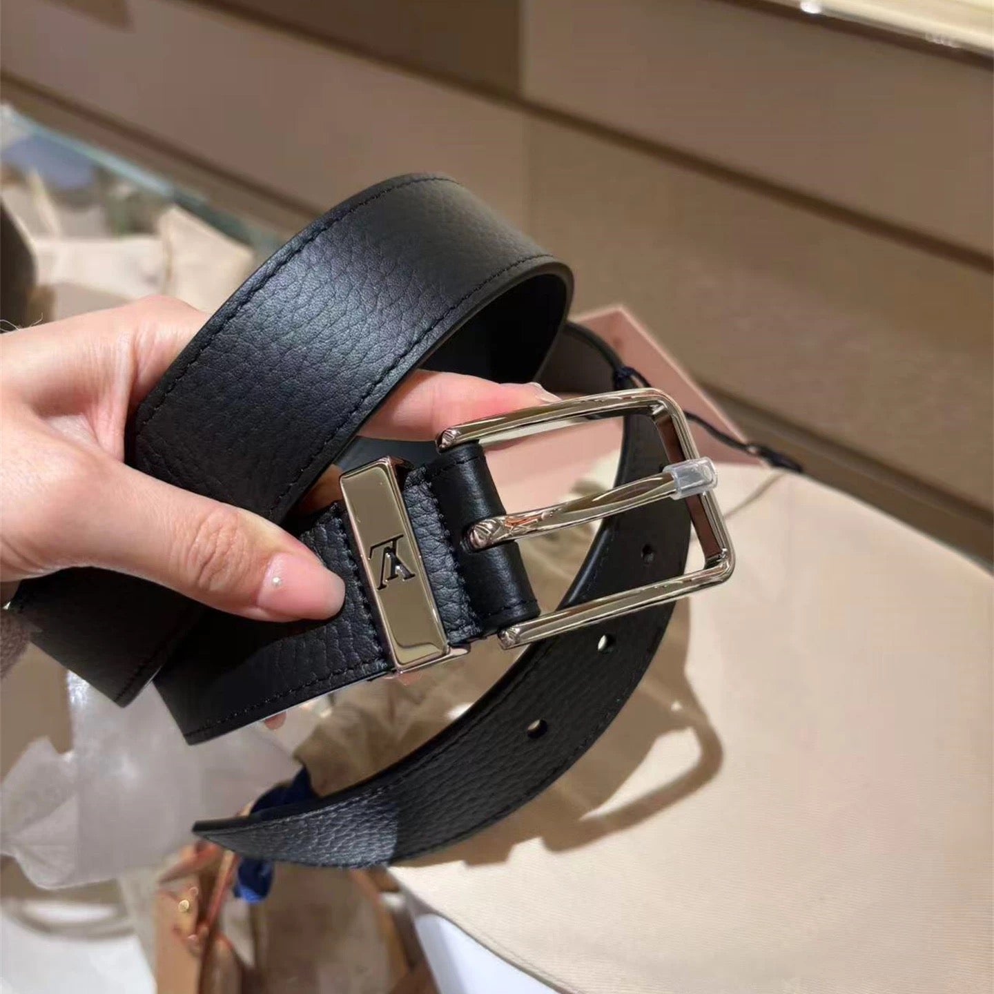 Dviejų spalvų madingas diržas-010