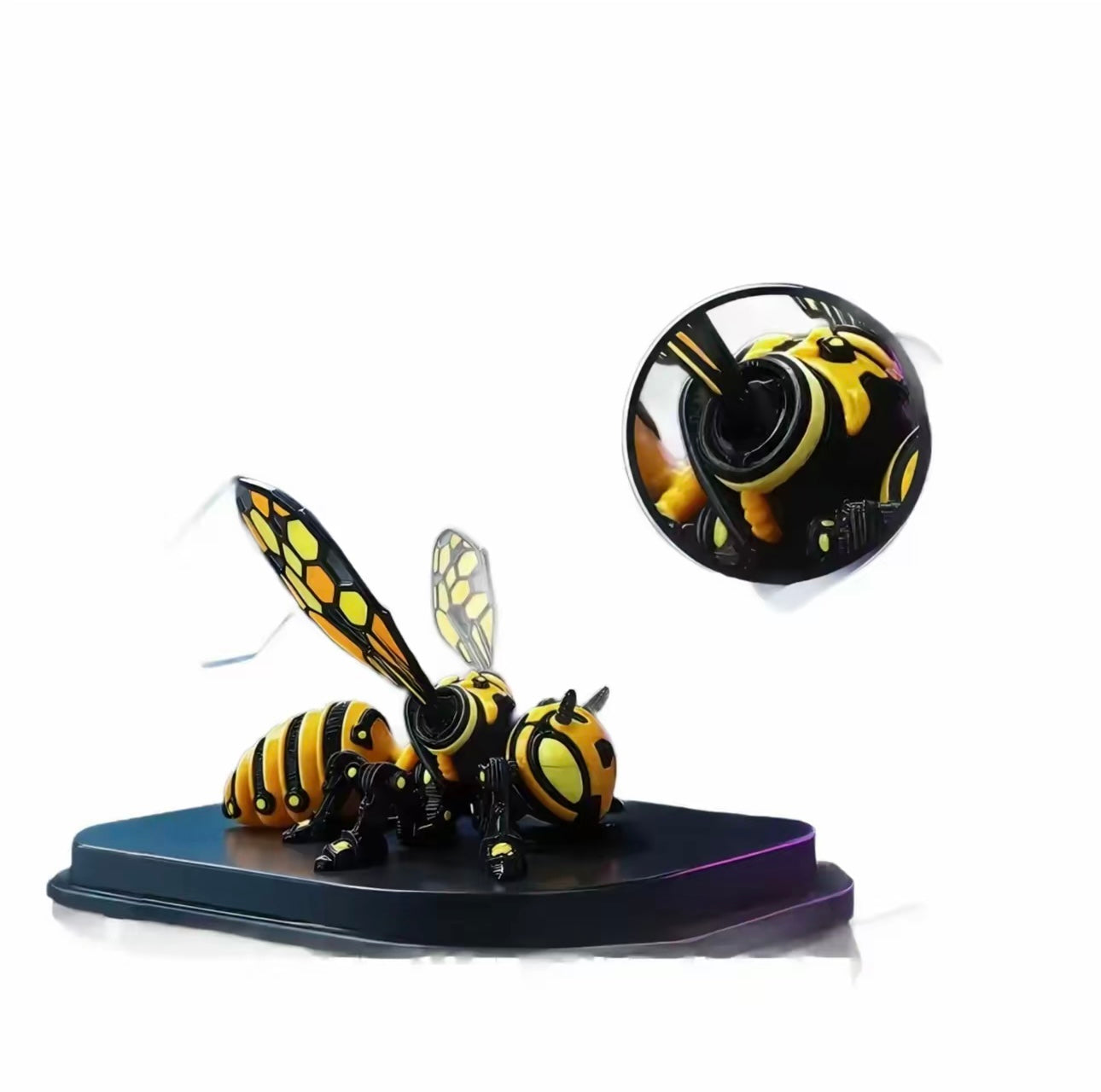 Cyber ​​Mech Bumblebee 3D vytištěný módní ornament