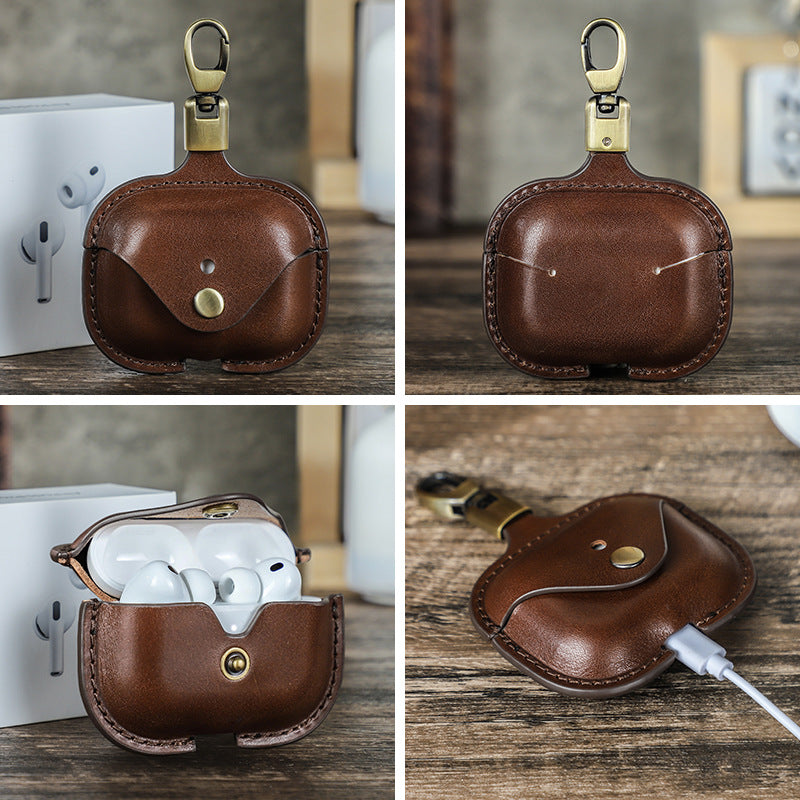 Skórzane etui Airpods Pro 3 z klipsem