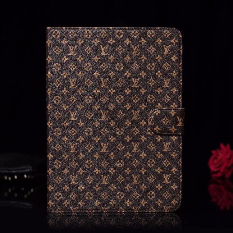 Elegantní Monogram Canvas Flip Cover Ochranné kožené pouzdro Apple iPad