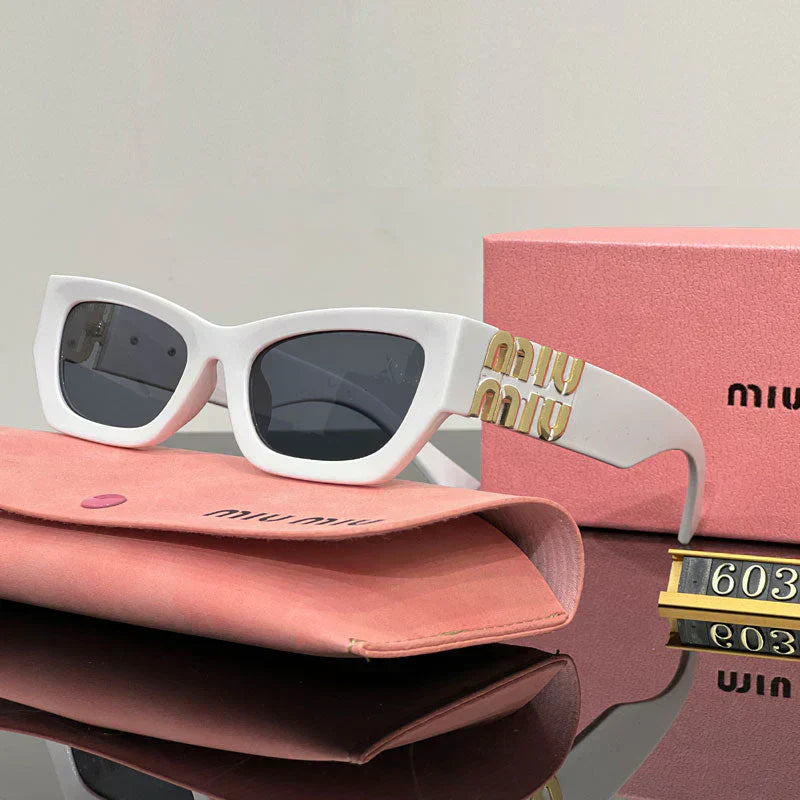 Modische quadratische Cat-Eye-Sonnenbrille 6037