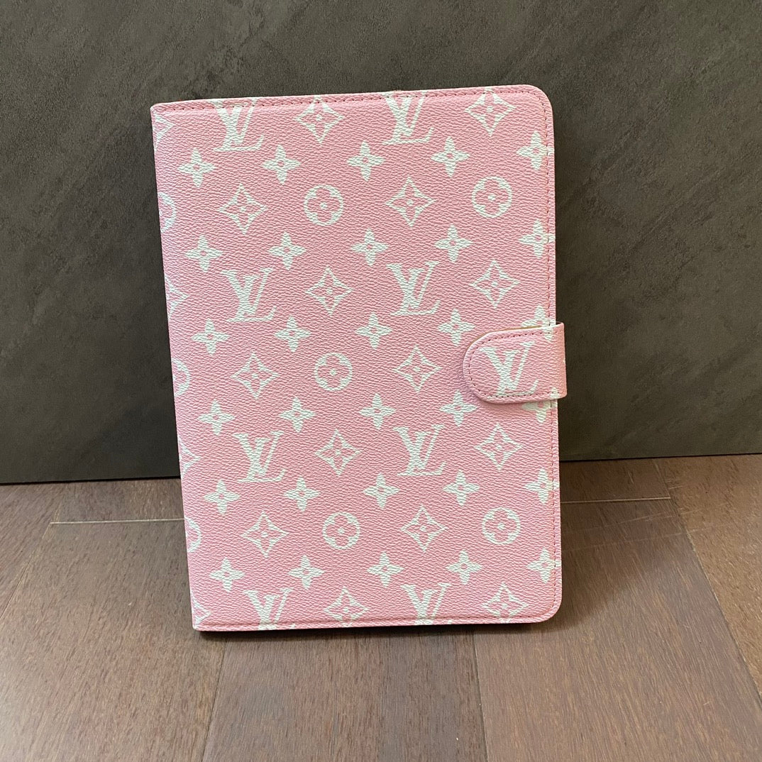 Elegantní Monogram Canvas Flip Cover Ochranné kožené pouzdro Apple iPad
