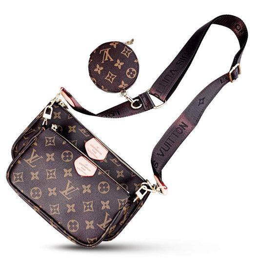 Étui de téléphone de luxe Allure 3-en-1 avec sangle amovible 036