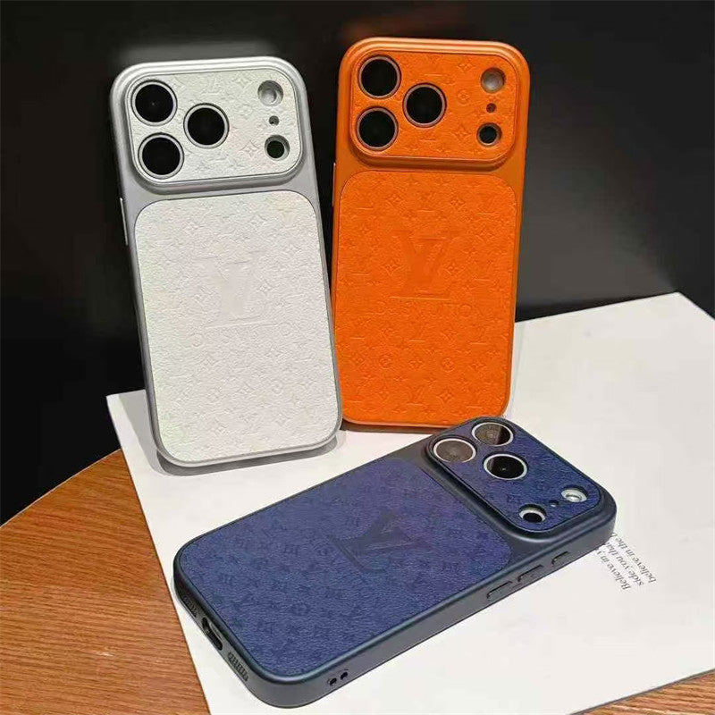Luxuriöse Faserhülle für iPhone 17/16/15/14