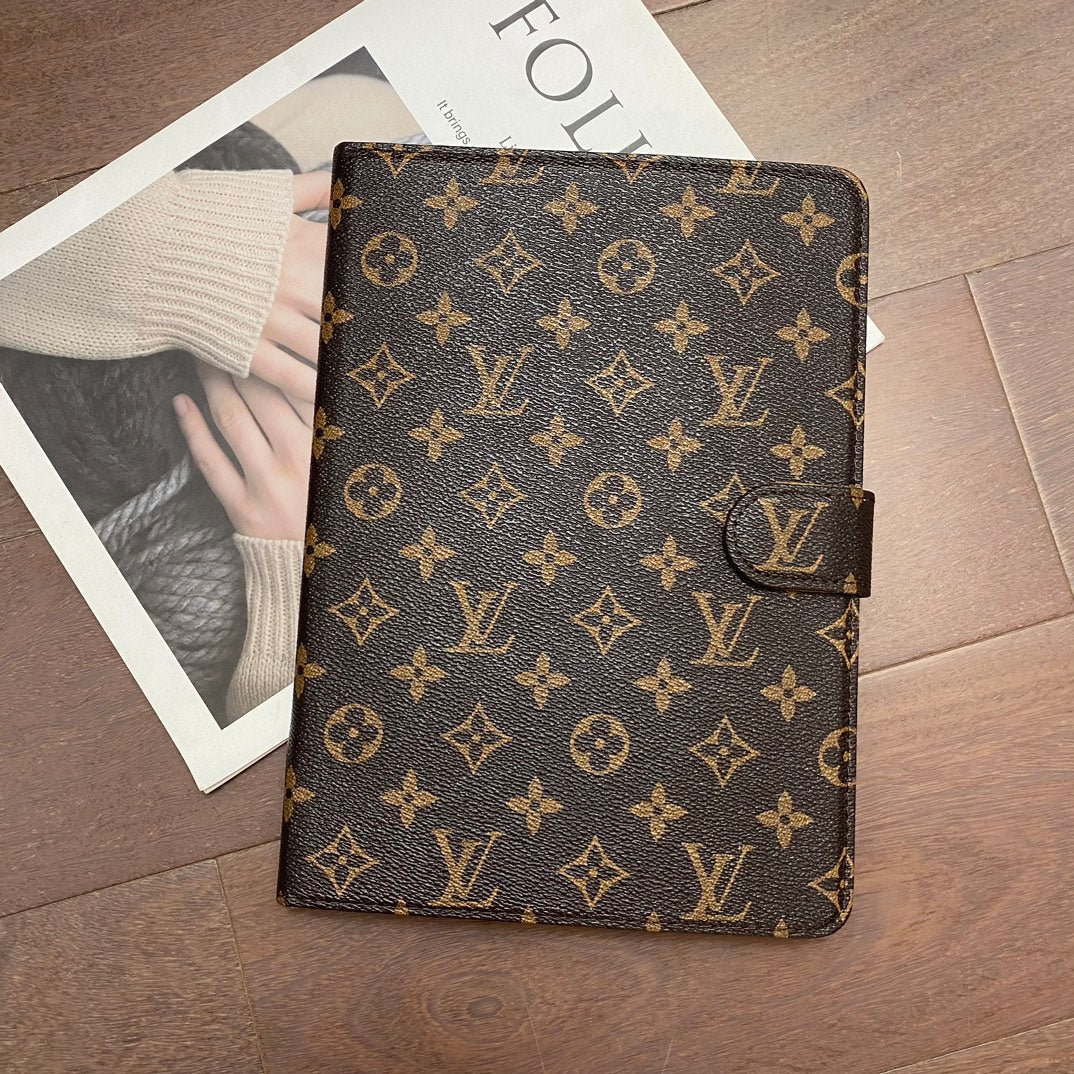 Luxusní pouzdro na iPad Canvas Monogram Kůže Fresh Summer Motiv vzor