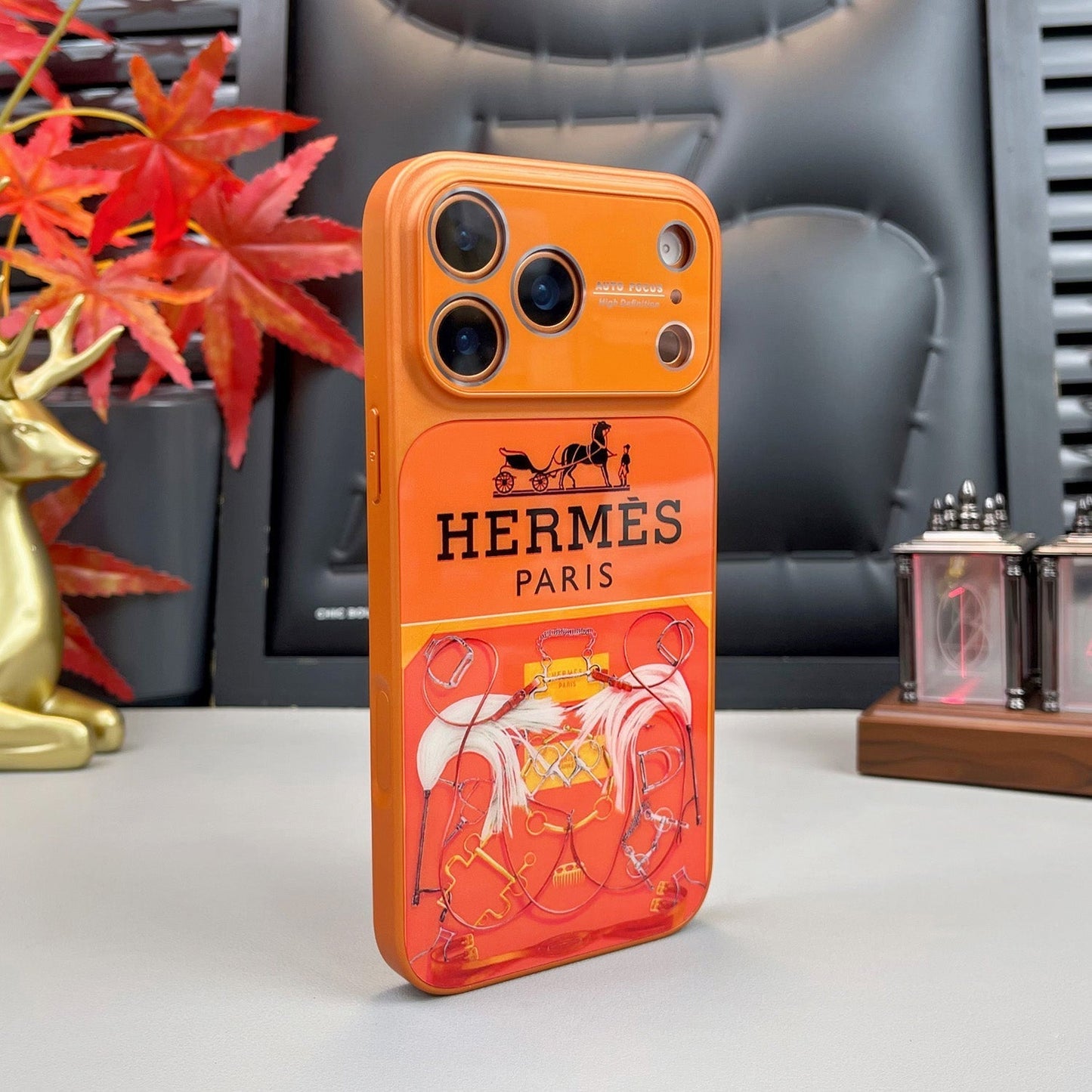 Pouzdro na iPhone řady H Luxury Orange Series