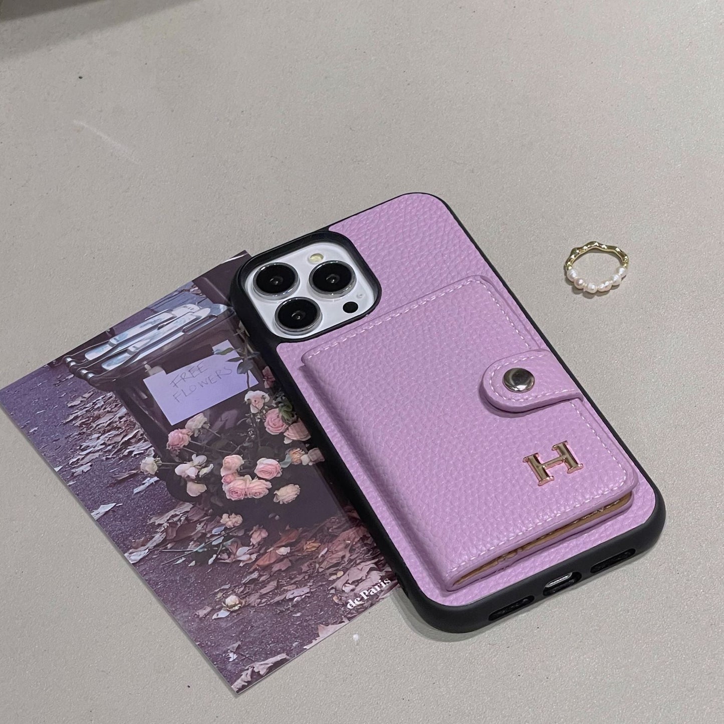 H Skórzane etui na karty do iPhone'a