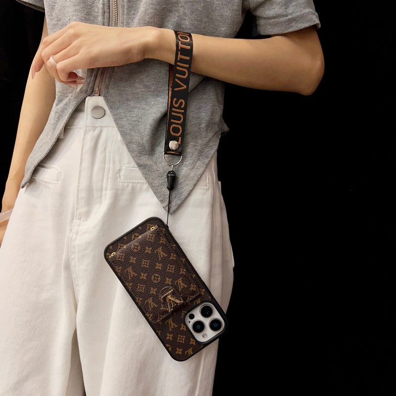 Luxusní klasické crossbody pouzdro na iPhone