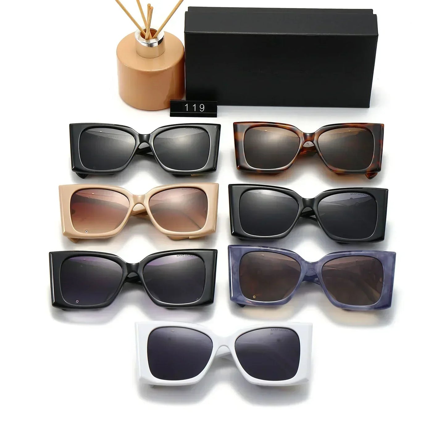 Lunettes de soleil de luxe à grande monture Y-01