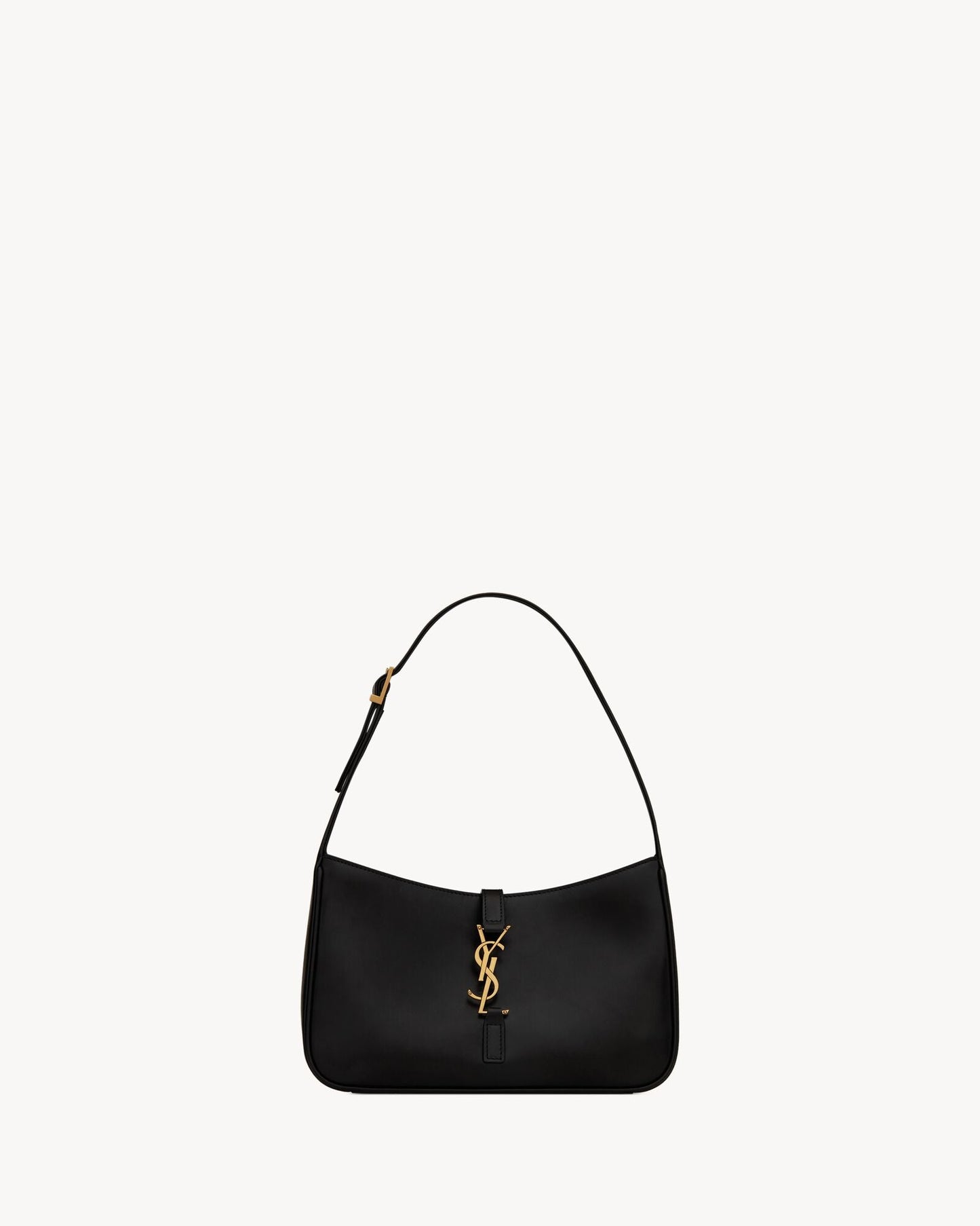 Saint Laurent Le 5 à 7 Hobo aus Lackleder – Burgunder Eleganz