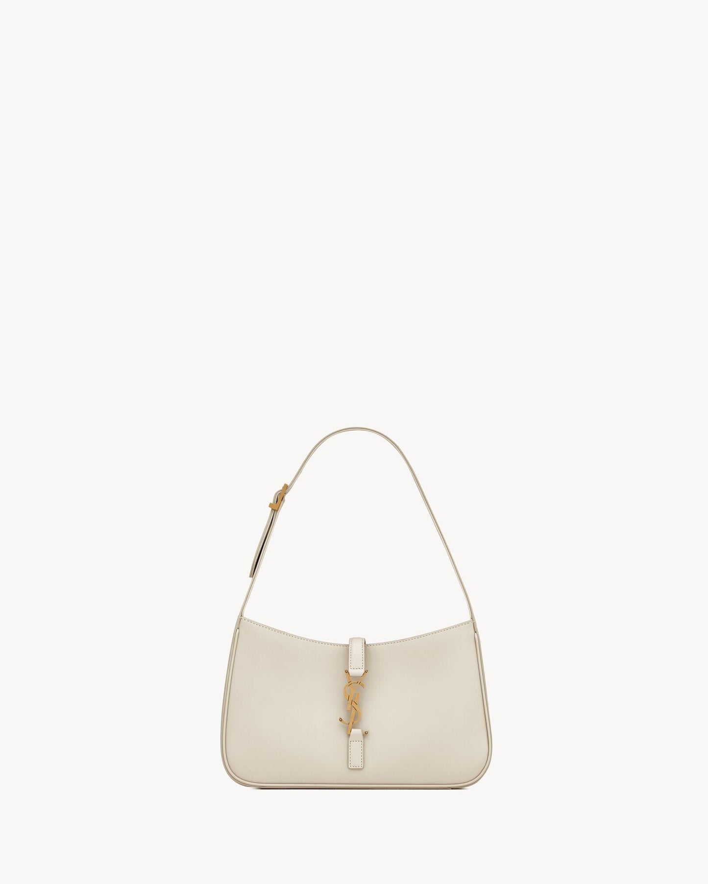 Saint Laurent Le 5 à 7 Hobo aus Lackleder – Burgunder Eleganz