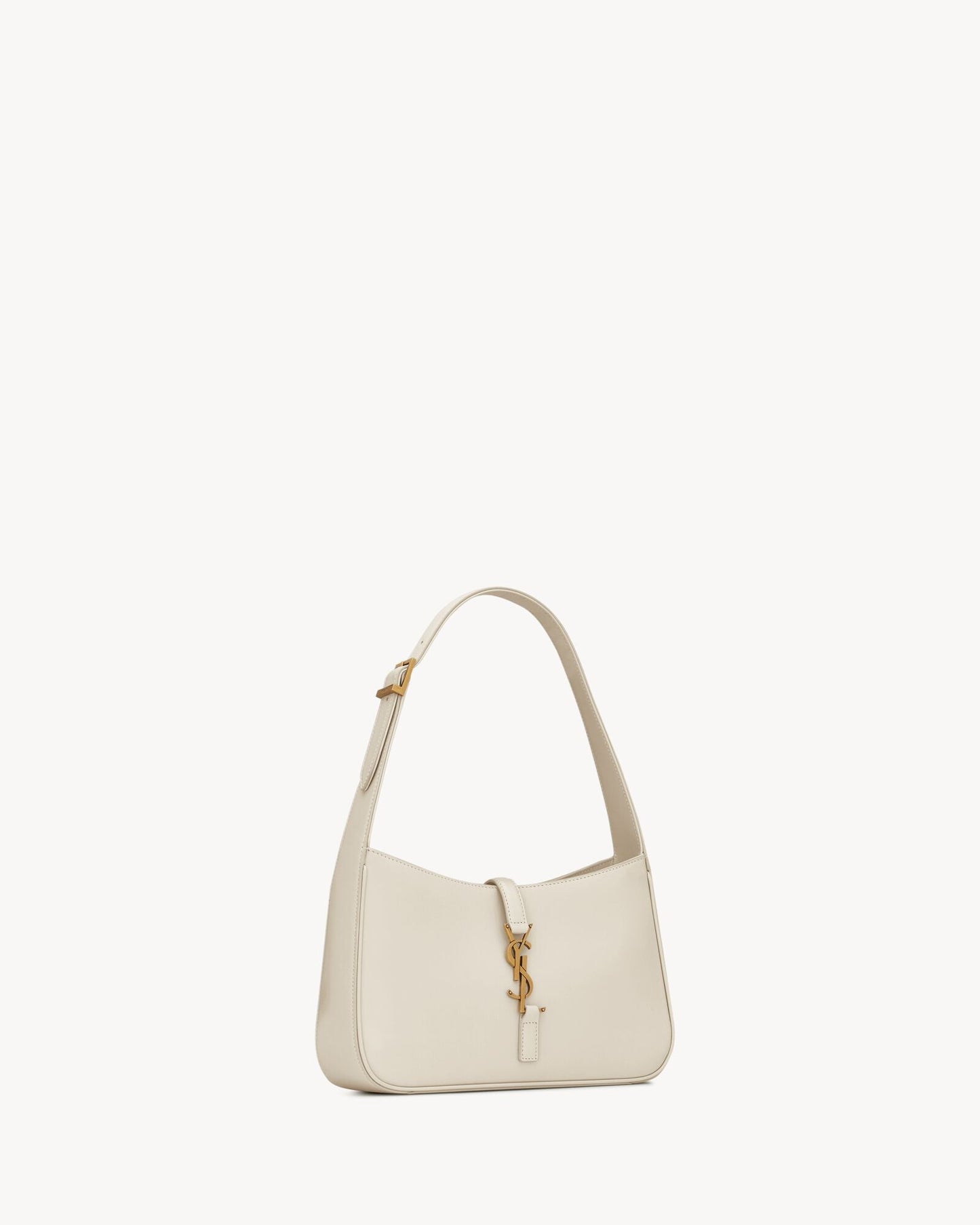 Saint Laurent Le 5 à 7 Hobo aus Lackleder – Burgunder Eleganz