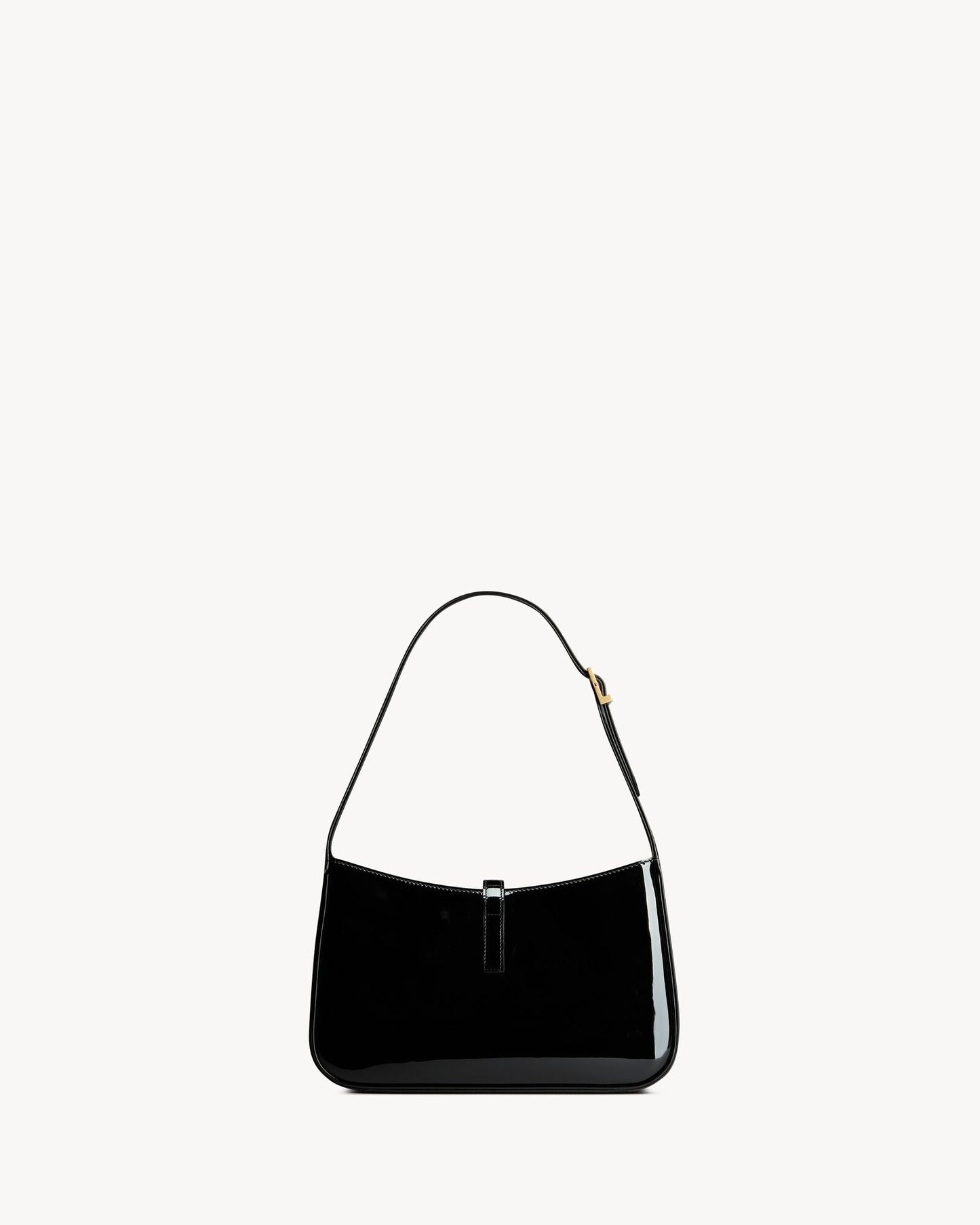 Saint Laurent Le 5 à 7 Hobo aus Lackleder – Burgunder Eleganz