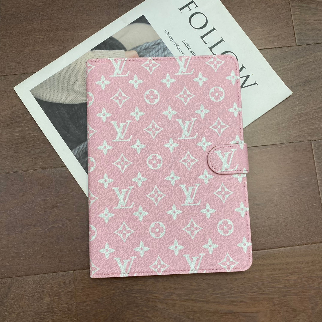 Elegantní Monogram Canvas Flip Cover Ochranné kožené pouzdro Apple iPad