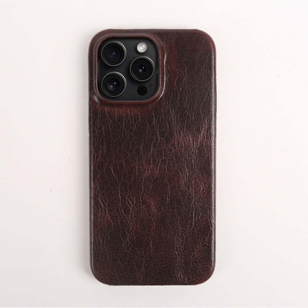 Natūralios odos iPhone dėklas