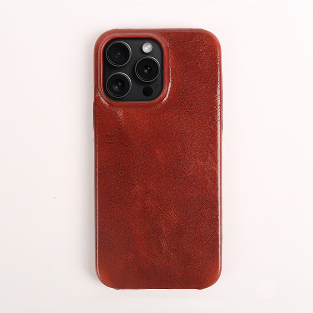 Natūralios odos iPhone dėklas