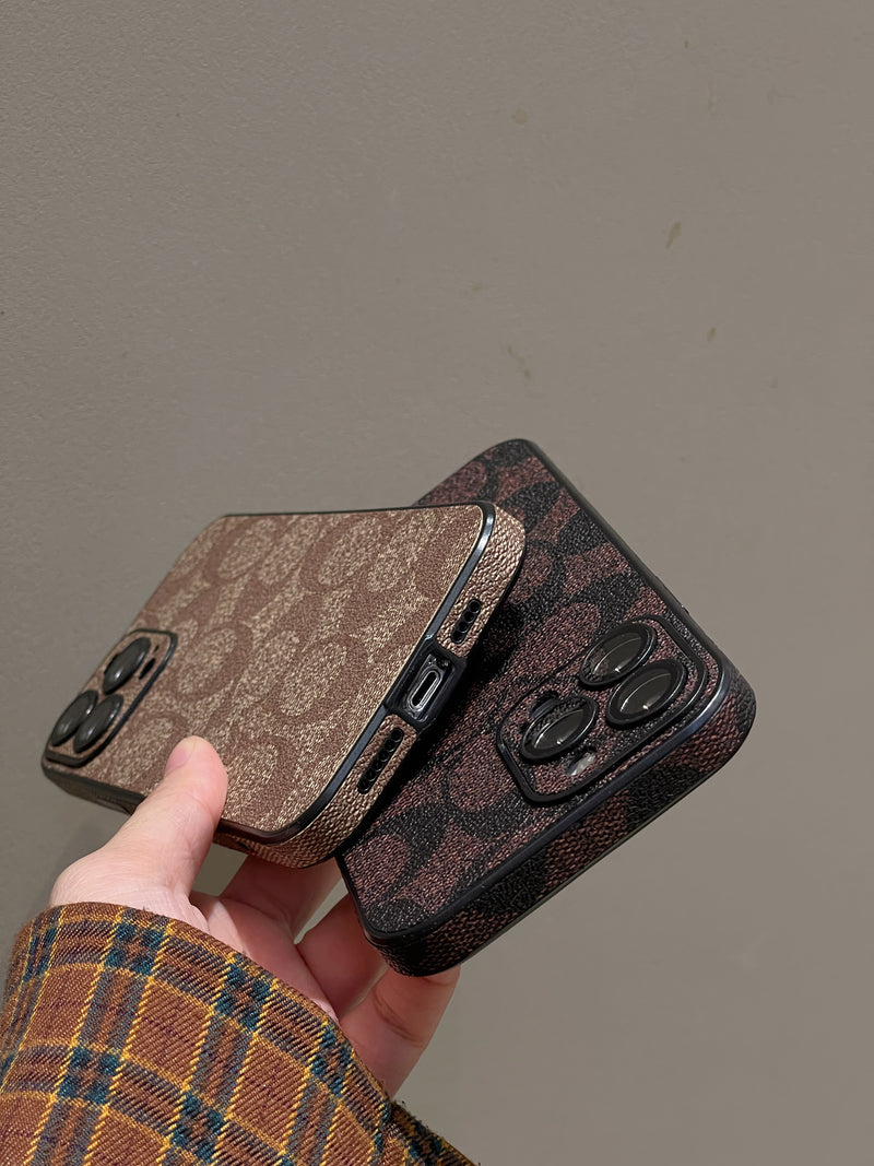 Klasyczne etui na iPhone'a Kawowe -QB240402