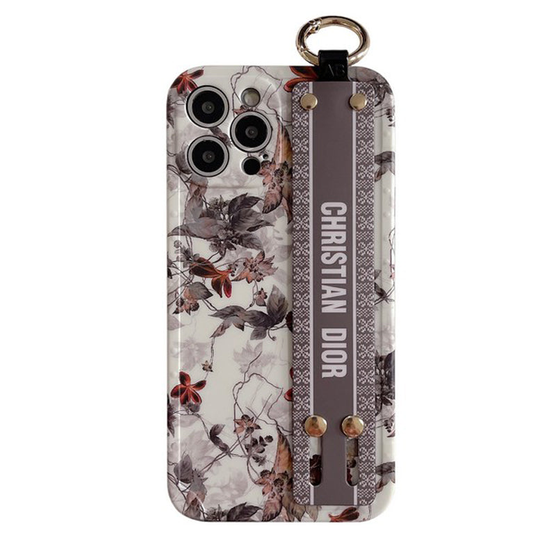 Custodia per iPhone con cinturino alla moda in foglia d'acero