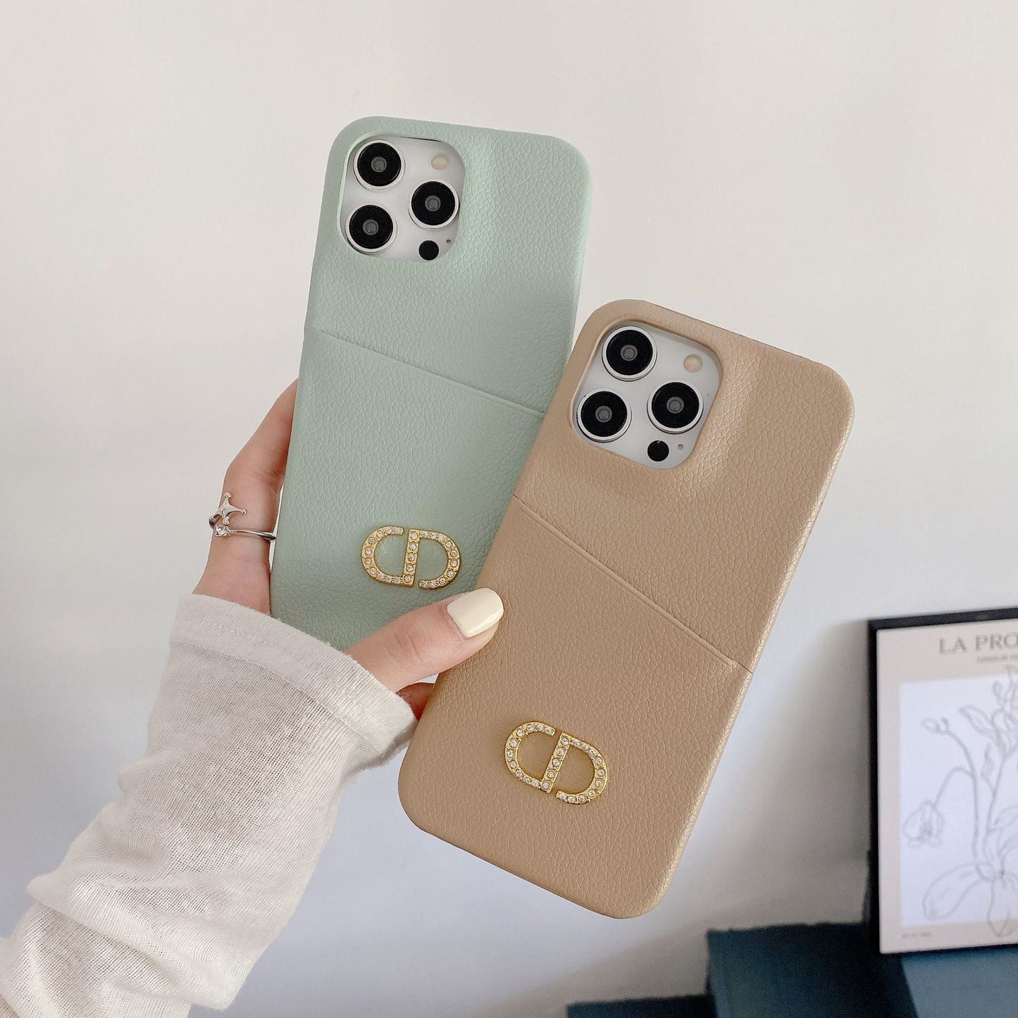 Custodia per iPhone in pelle alla moda